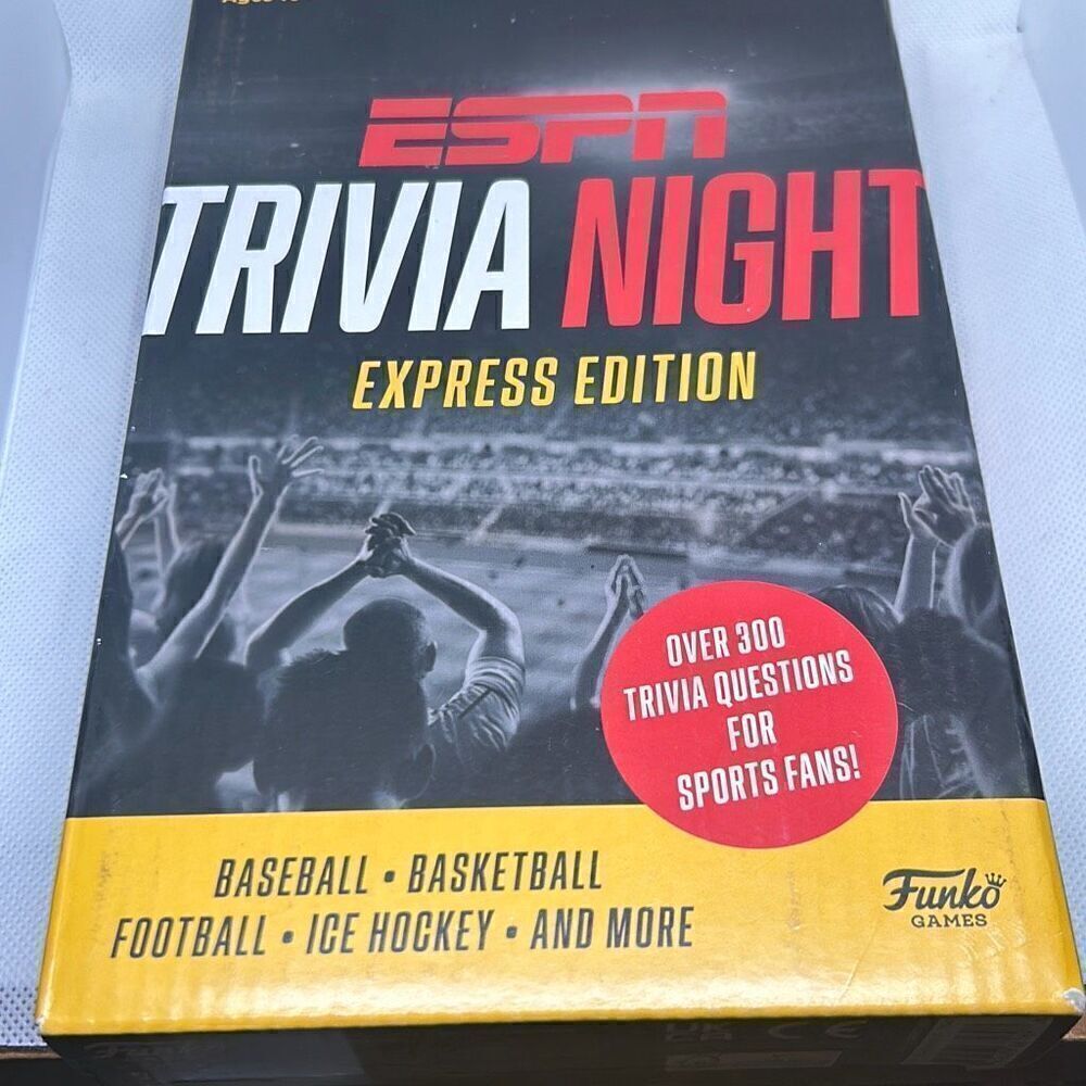 Funko Games ESPN Trivia Night Express Edition/ Trivia Game For 2-10 Players HTF
